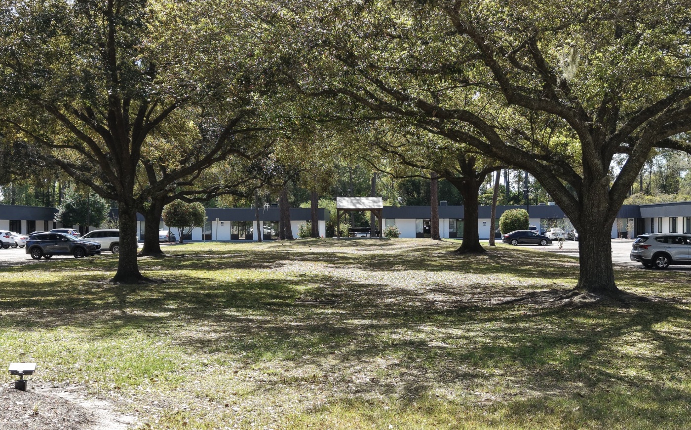 Tree-Lined Campus Green at The Village Green in Orange Park